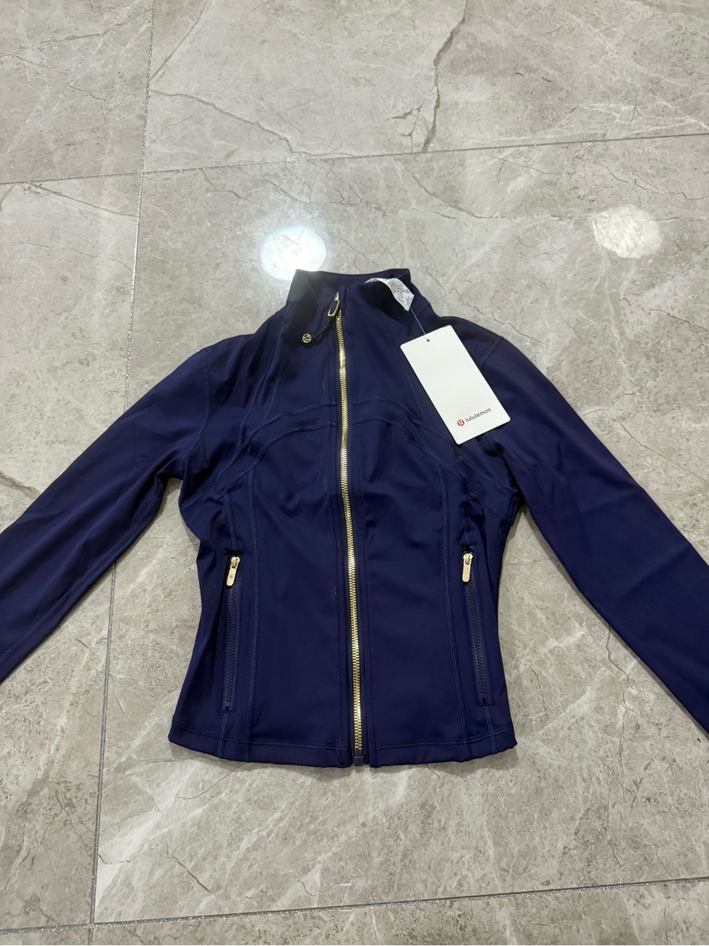 lululemon athletica Navy Zip Jacket & High-Rise Leggings Set - Picture 4 of 4
